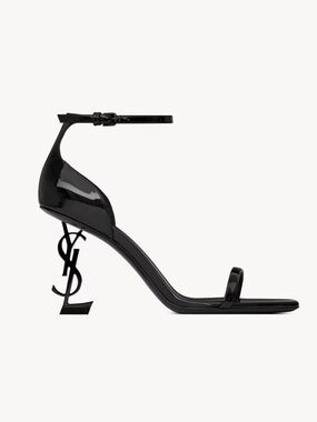 YSL Saint Laurent Opyum Sandals 85MM Black Women’s EU 38/US 8